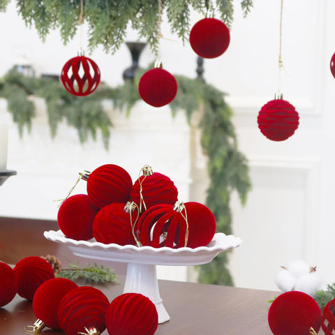 Senjie lifestyle shot in cozy living room showing festive, sophisticated styling
