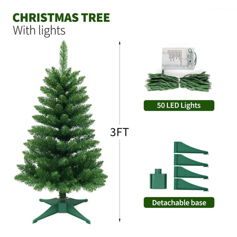 Senjie lit tree at night delivering warm ambient holiday lighting