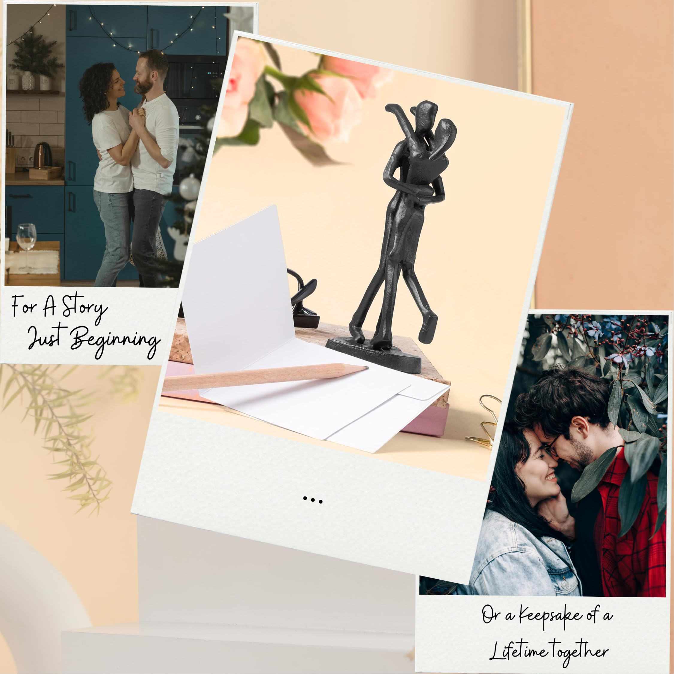SENNESY detail of couple silhouette emphasizing romantic minimalist design
