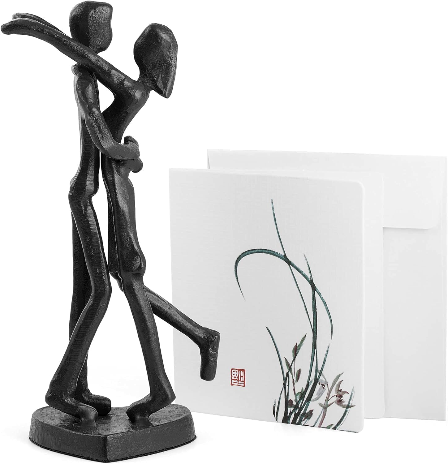 SENNESY front view of couple statue showing elegant silhouette and gift impact