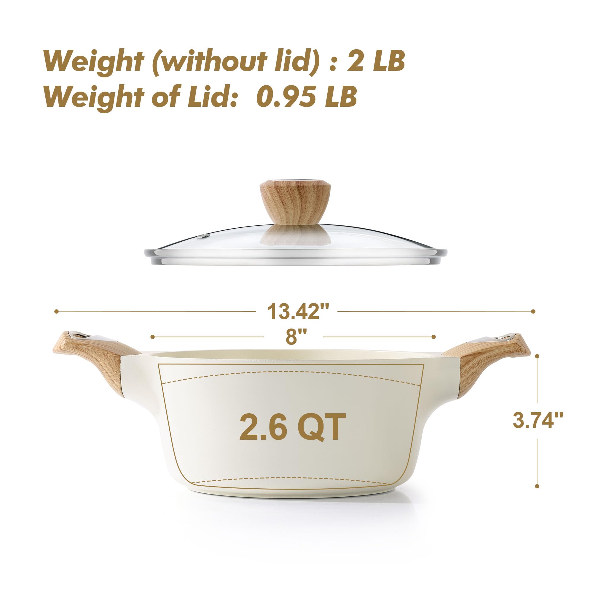SENSARTE thick stainless-steel base close-up for induction compatibility and stability