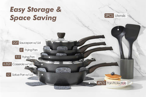 SENSARTE thick stainless-steel induction base for even heating
