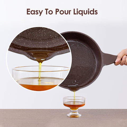 SENSARTE frying eggs on pan highlighting effortless cooking and cleanup