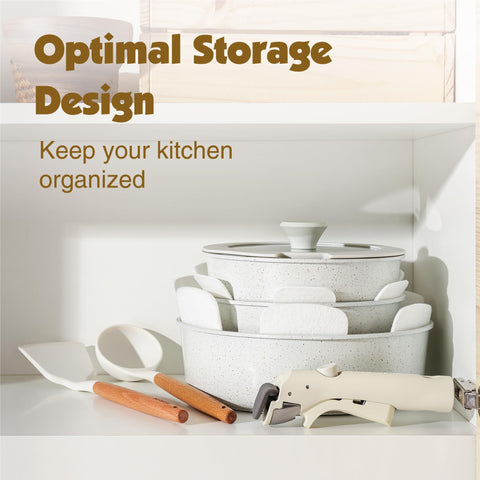 SENSARTE detachable handle connected to pan demonstrating secure locking and safety
