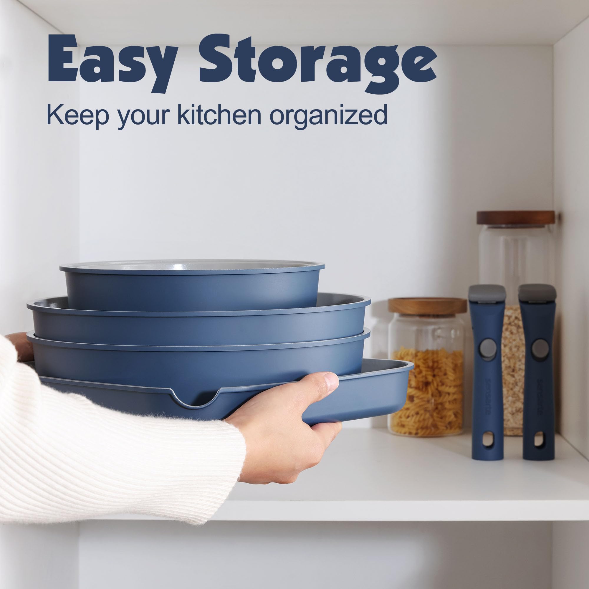 SENSARTE detachable handle attached securely demonstrating sturdy 22-pound support