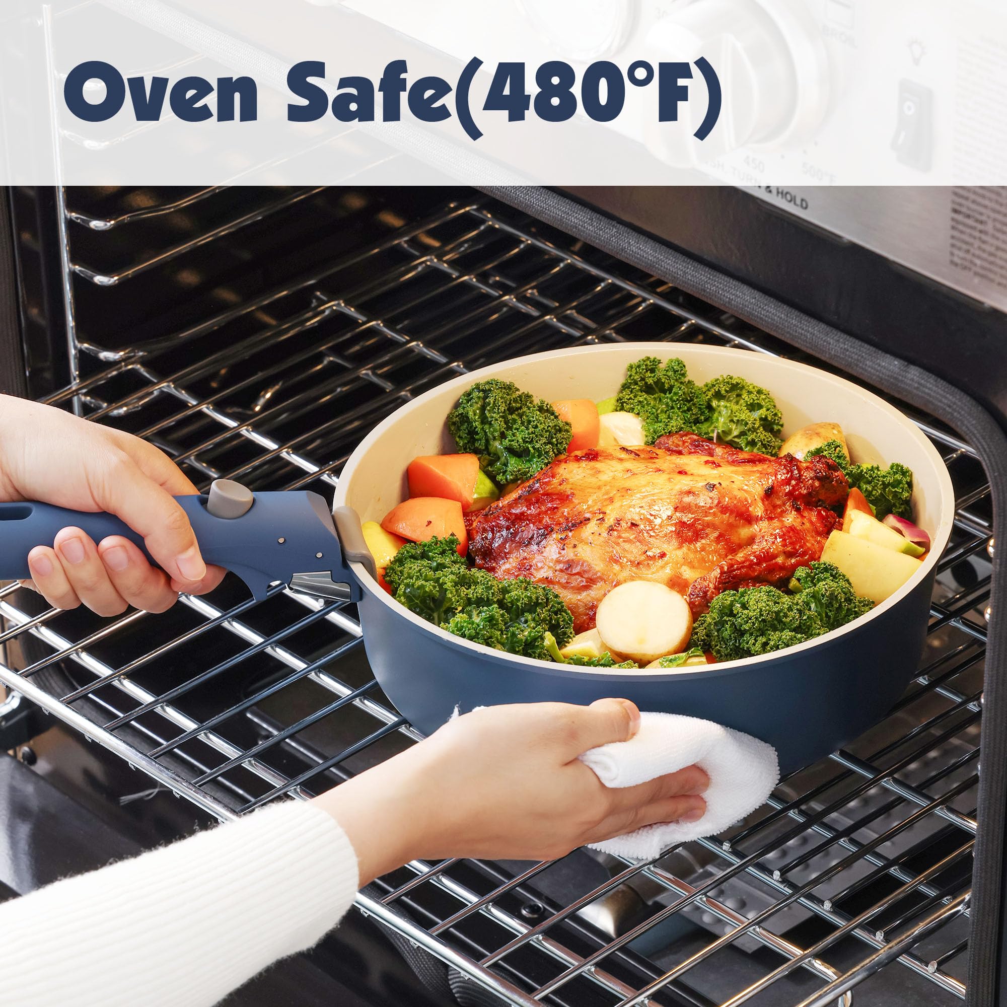 SENSARTE fridge lids and pot protectors keeping leftovers sealed and scratch-free