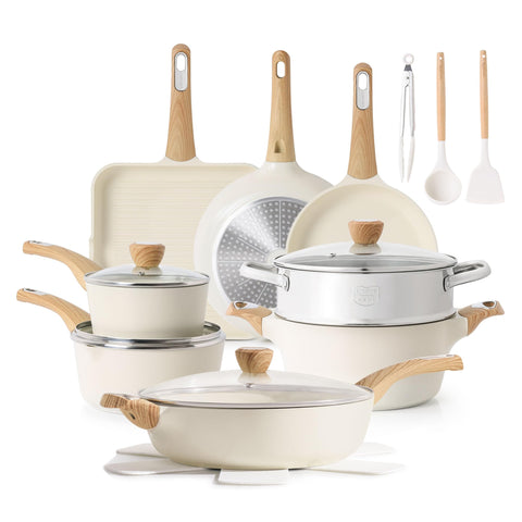 SENSARTE full cookware set front view showing complete contents and benefits