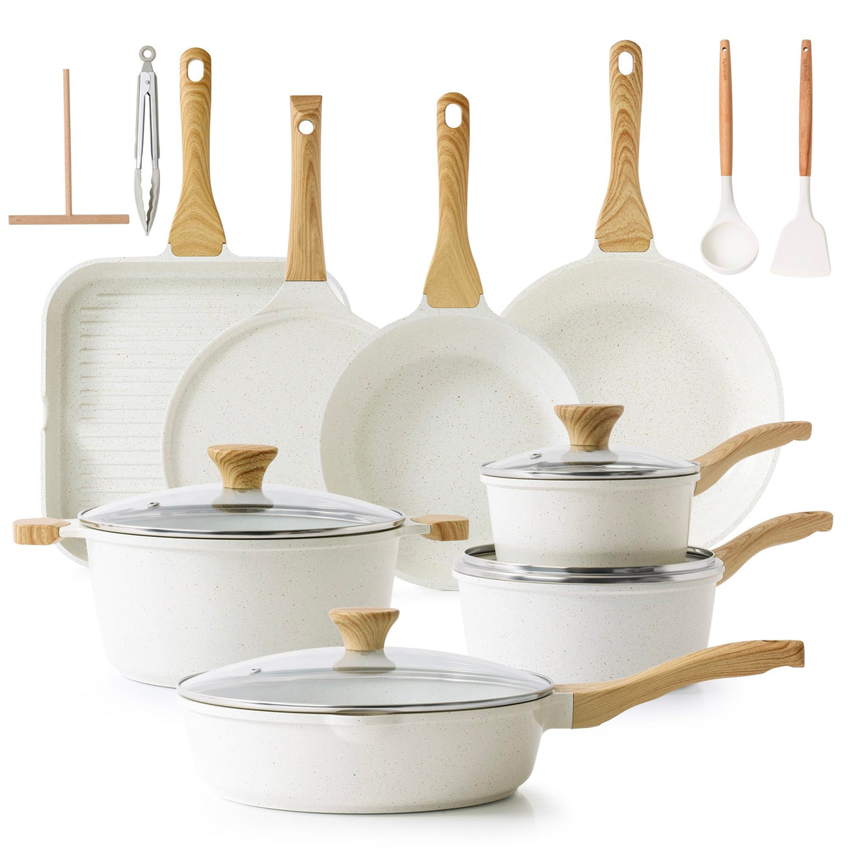 SENSARTE front view of full 23-piece set showing organized layout and coverage