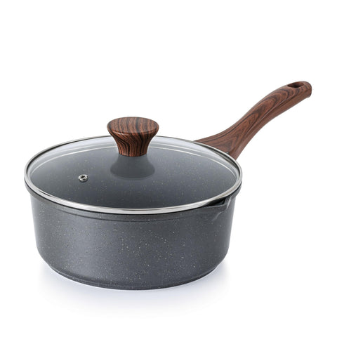 SENSARTE front view of the 3QT saucepan showing compact design and versatility
