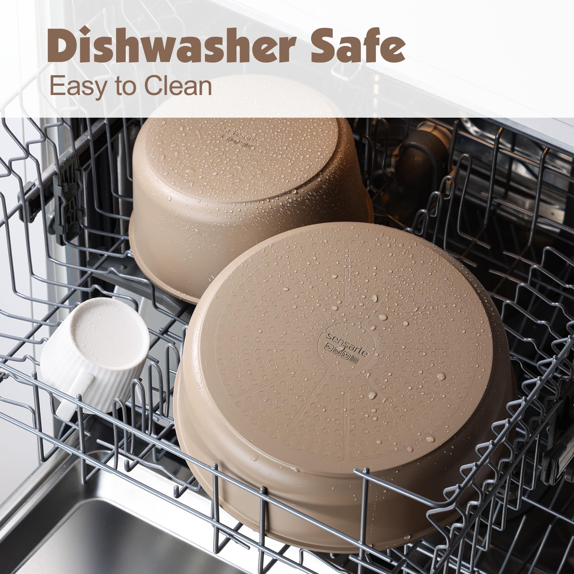 SENSARTE tempered glass lid on saucepan showing visibility and heat retention