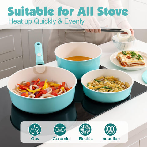 SENSARTE glass lids and fridge lids displayed for convenient storage and sealing