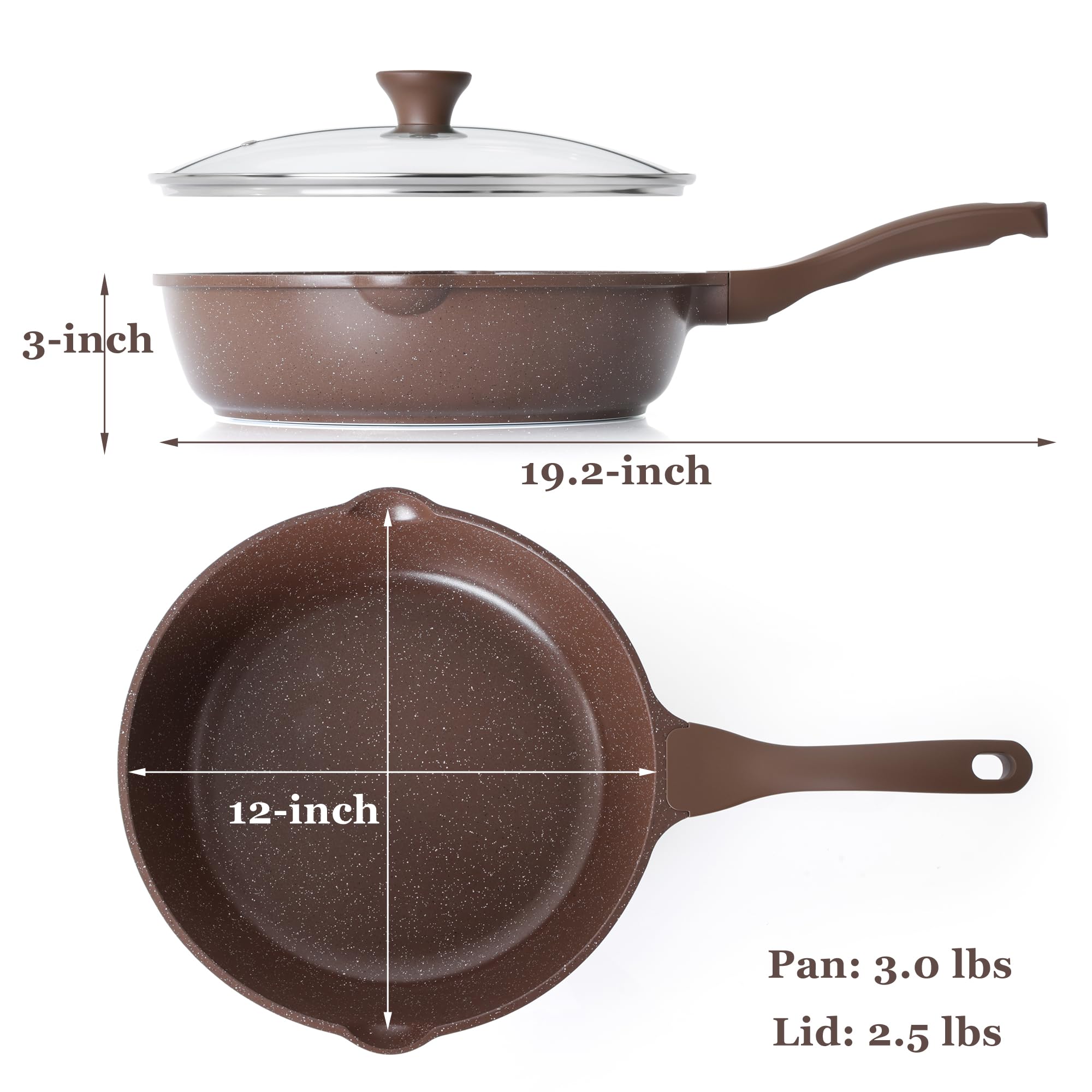 SENSARTE in use on stovetop sautéing vegetables, demonstrates even heating performance