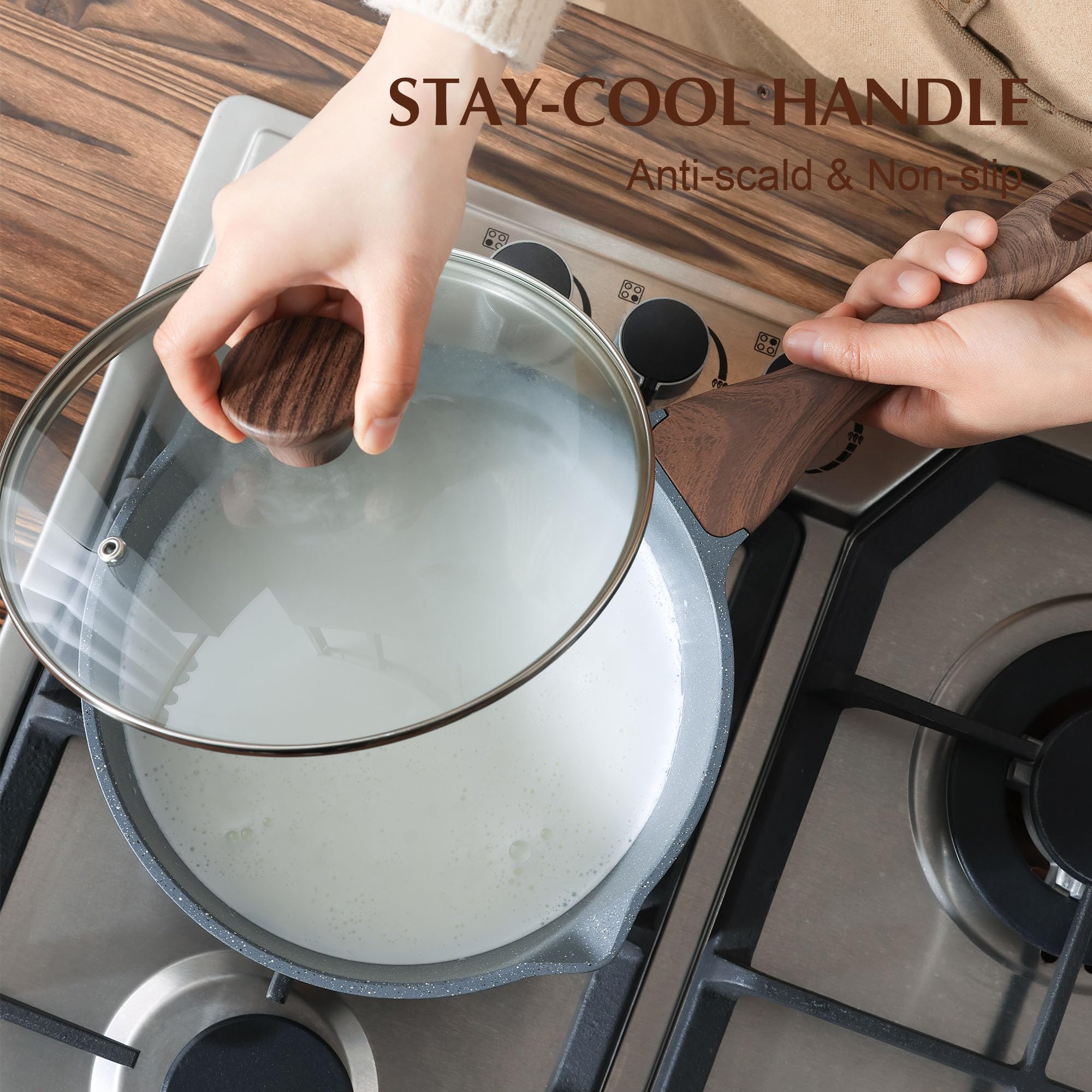 SENSARTE magnetic induction-ready base for fast even heating on induction stoves
