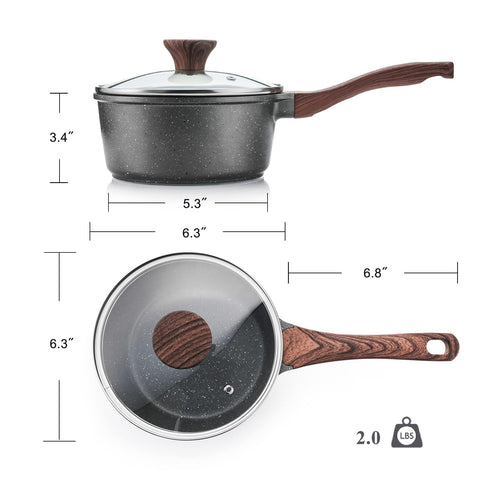 SENSARTE saucepan on kitchen counter in use, ideal for small meals benefit