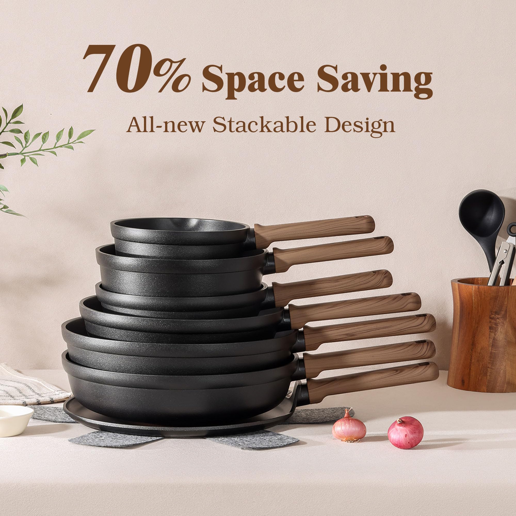 SENSARTE cookware in a modern kitchen lifestyle scene highlighting coordinated look and everyday use