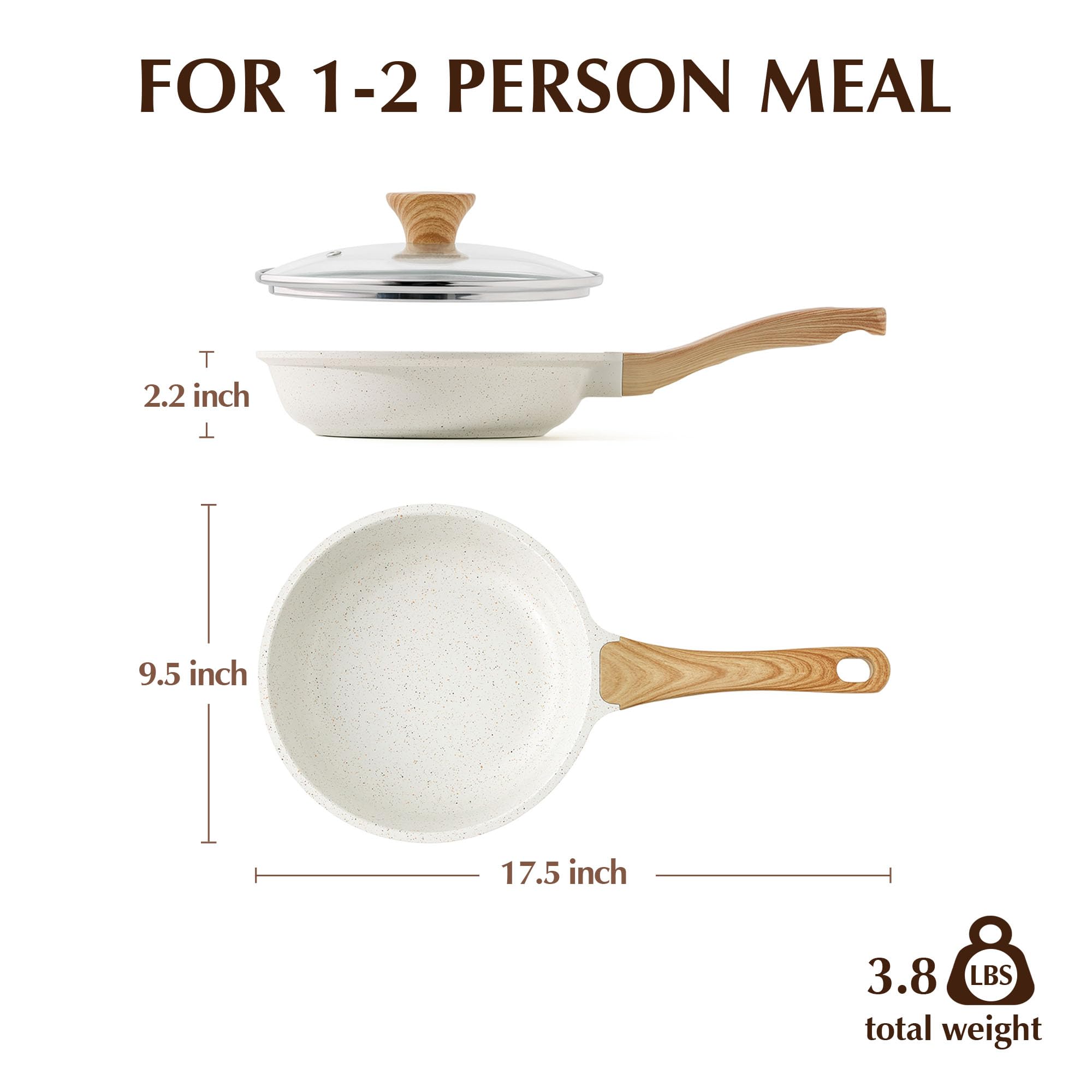SENSARTE in a kitchen lifestyle scene, practical everyday skillet solution