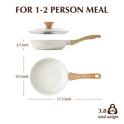 SENSARTE in a kitchen lifestyle scene, practical everyday skillet solution