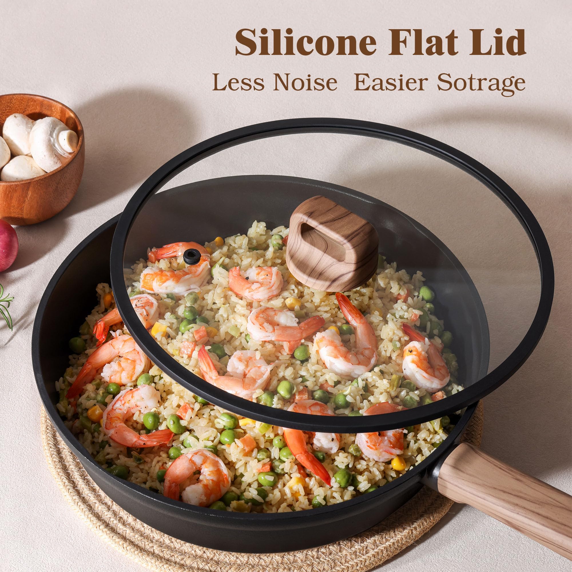 SENSARTE utensils and pan protectors shown to prevent scratches and simplify storage organization