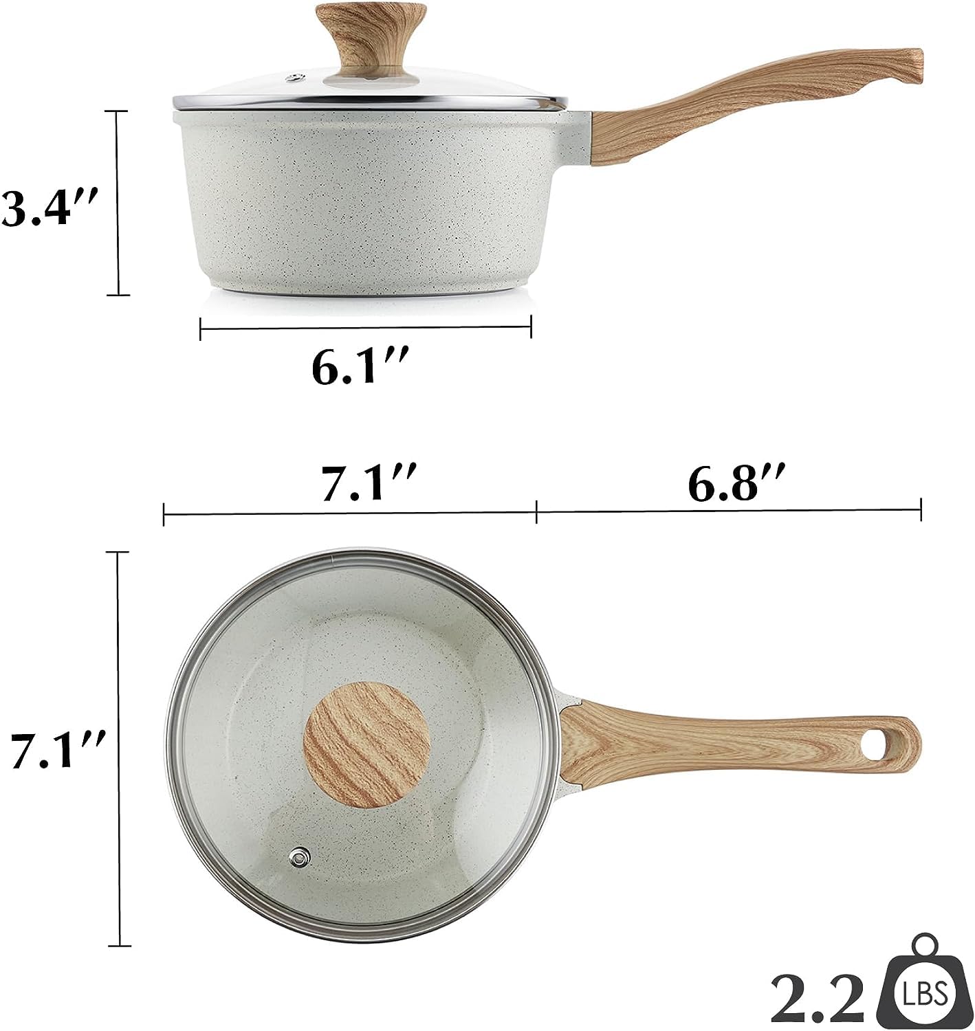 SENSARTE saucepan in use simmering soup illustrating even heating and ease