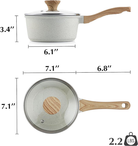 SENSARTE saucepan in use simmering soup illustrating even heating and ease