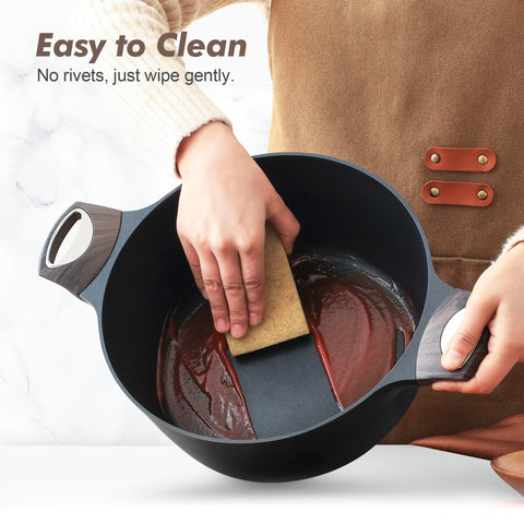 SENSARTE sauté pan on stovetop demonstrating even heat distribution
