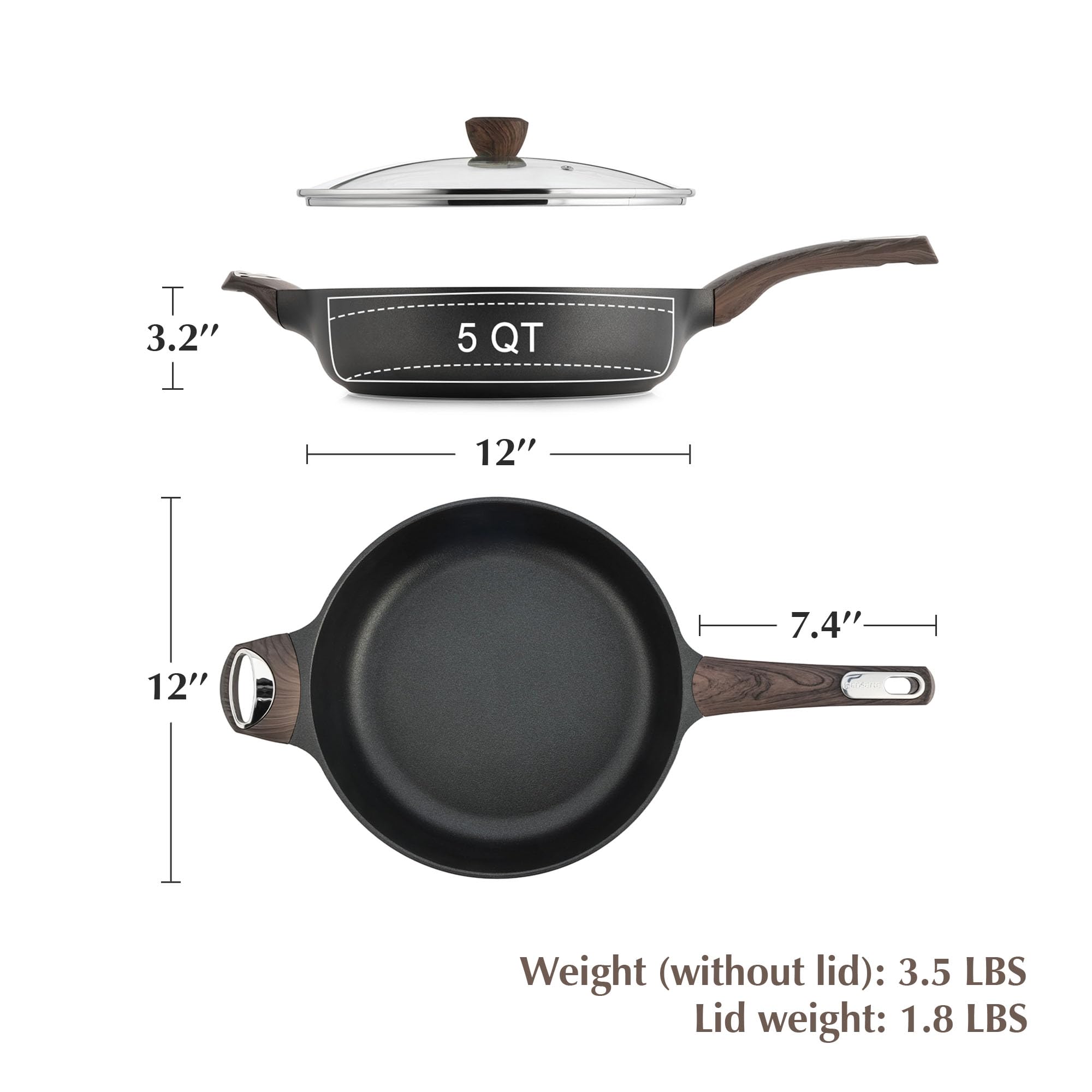 SENSARTE skillet serving a one-pan meal illustrating versatility