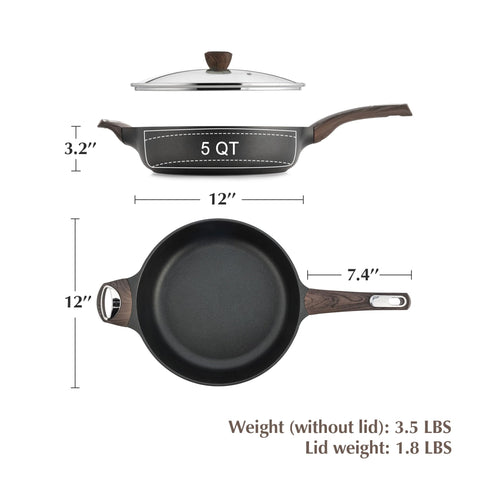 SENSARTE skillet serving a one-pan meal illustrating versatility