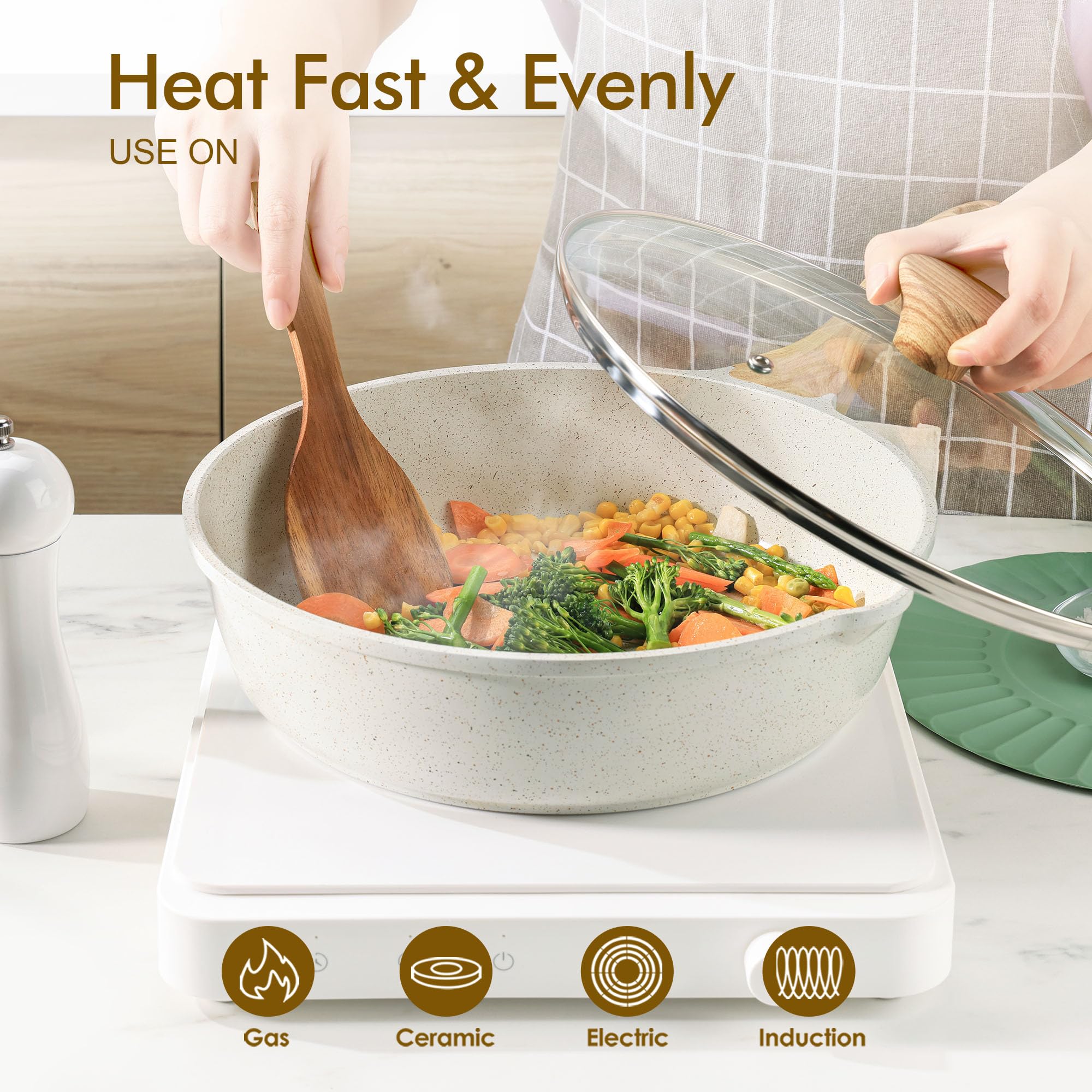 SENSARTE pour spout detail for easy draining and precise pouring benefits