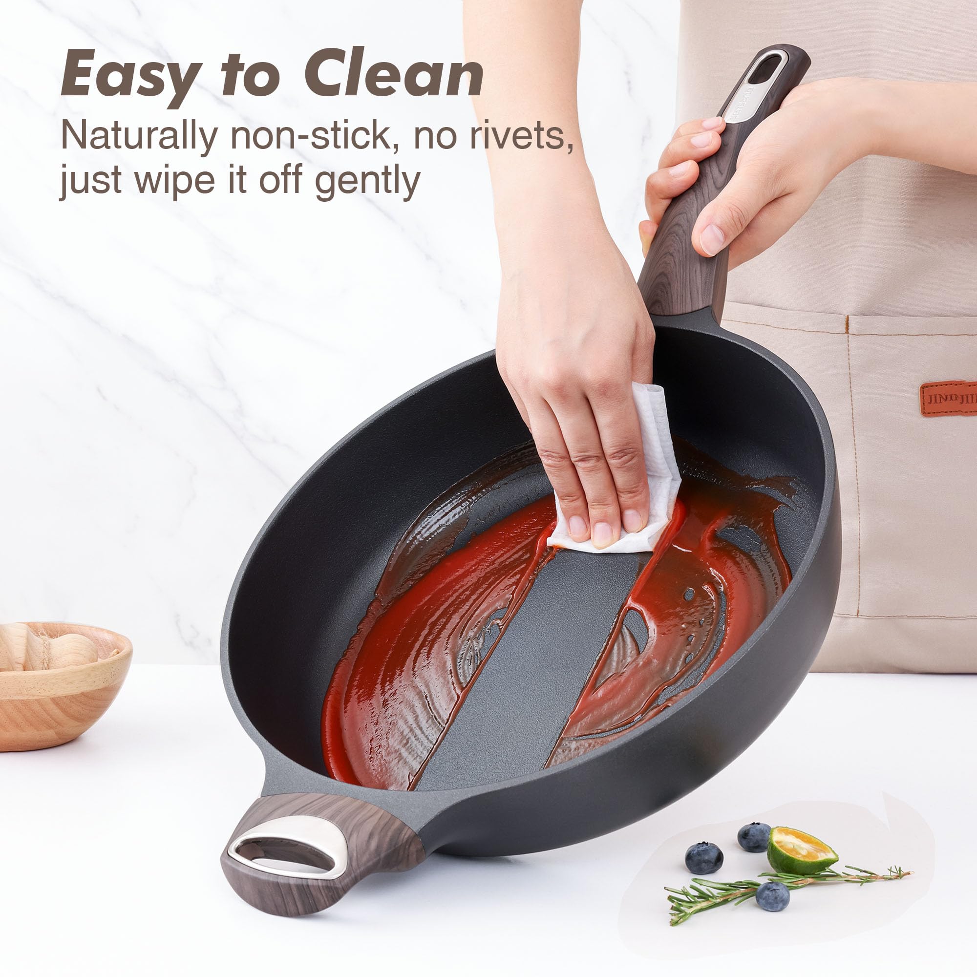 SENSARTE side profile showing deep 5-qt capacity for family meals