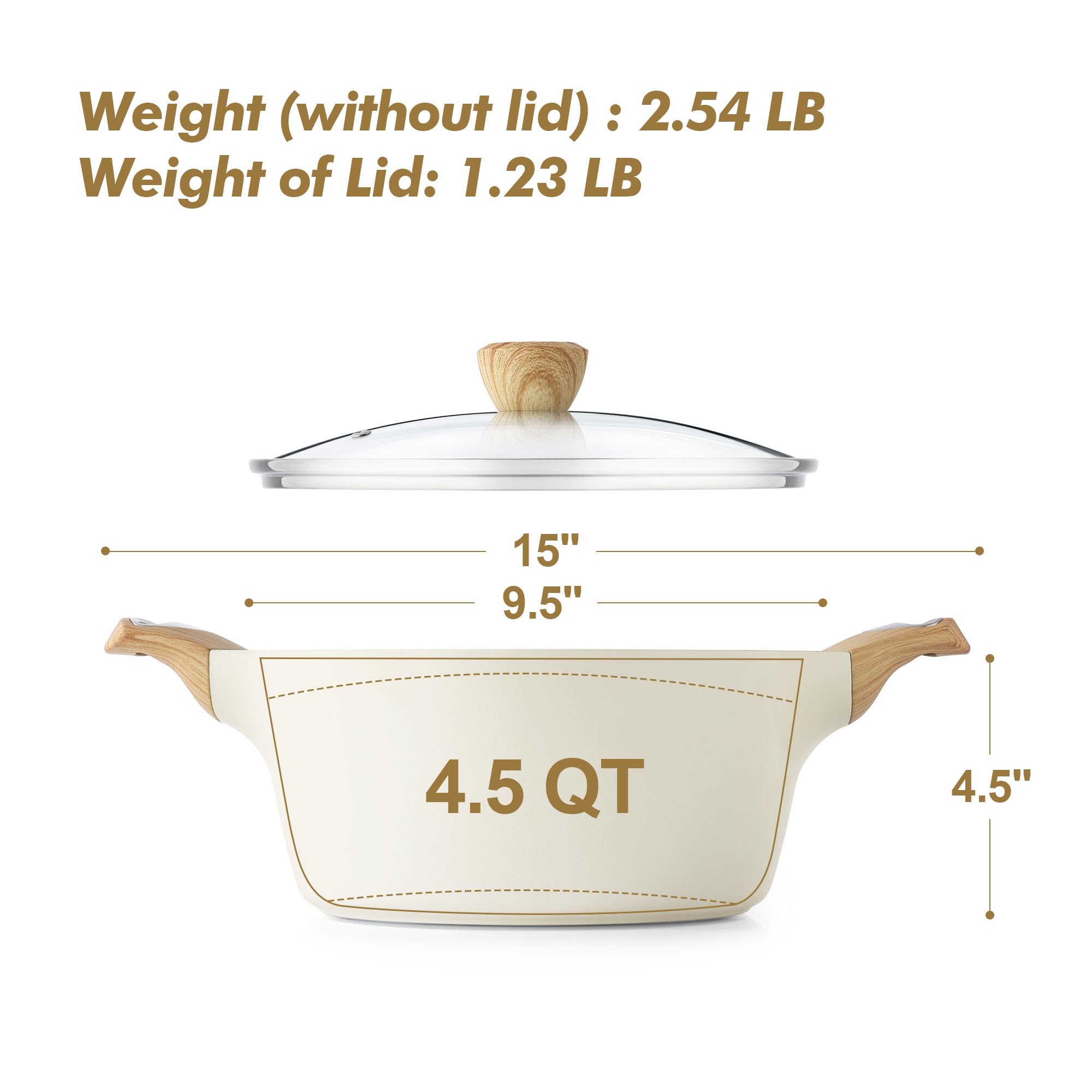 SENSARTE multiple pot sizes displayed for meal prep capacity comparison