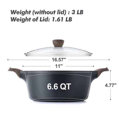 SENSARTE lineup of five pot sizes scale for different cooking tasks
