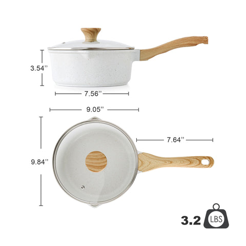 SENSARTE size comparison showing three-quart capacity for family portions