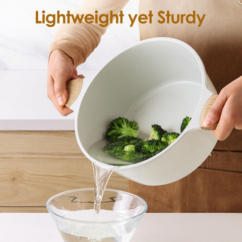 SENSARTE stainless-steel base detail highlighting warp-resistant induction-ready construction