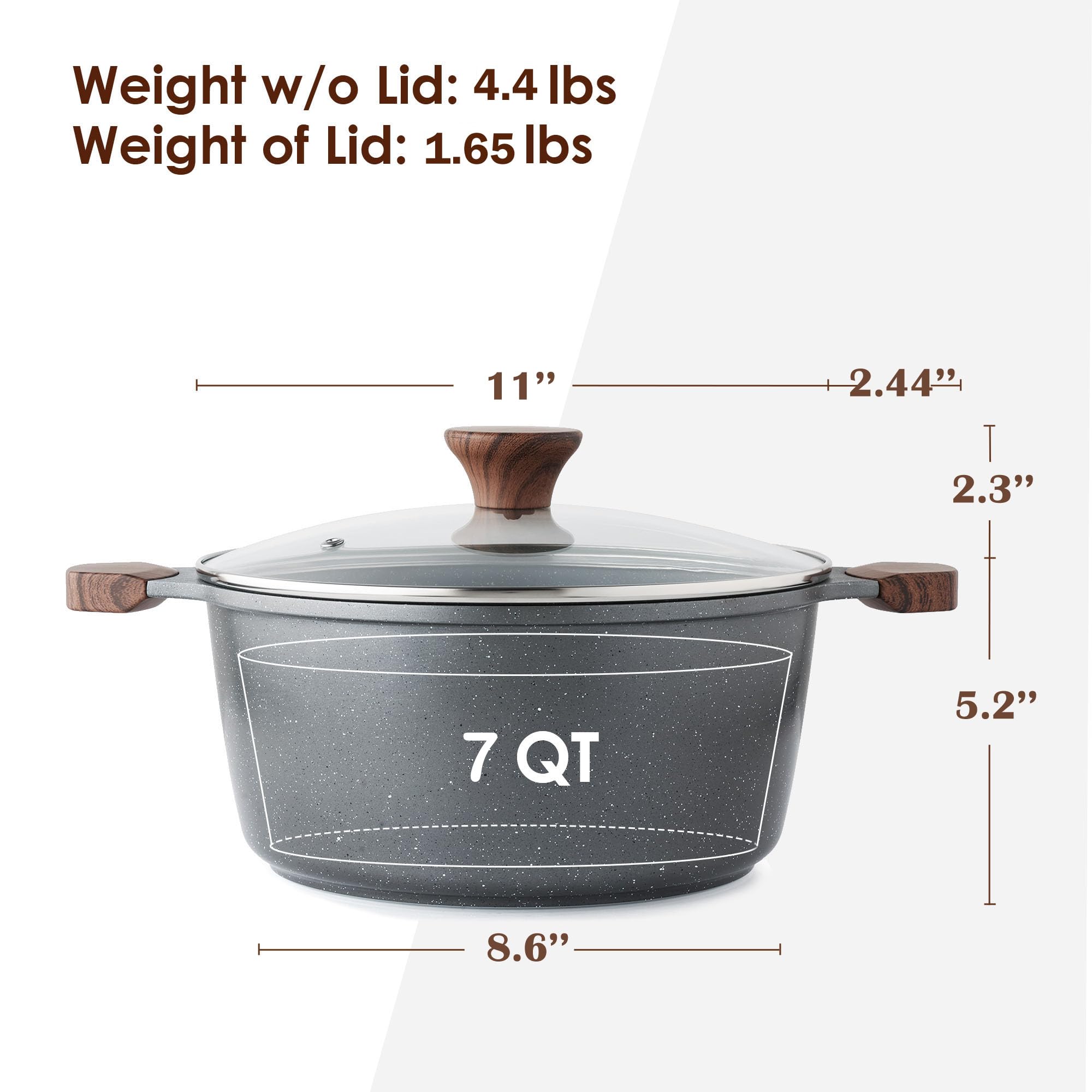 SENSARTE interior nonstick coating close-up displaying smooth surface for easy release
