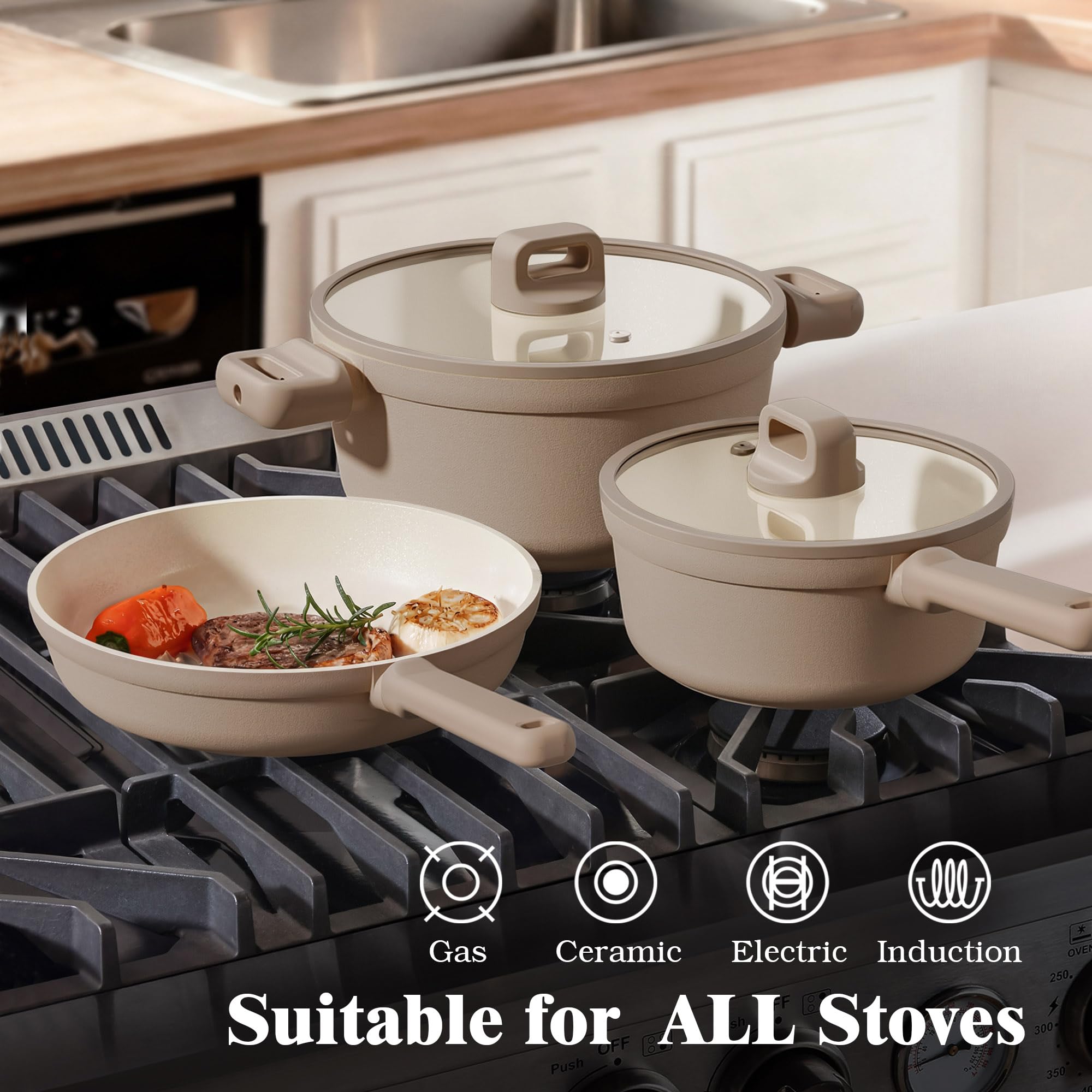SENSARTE handle detail showing ergonomic grip, designed to stay cool and provide user comfort