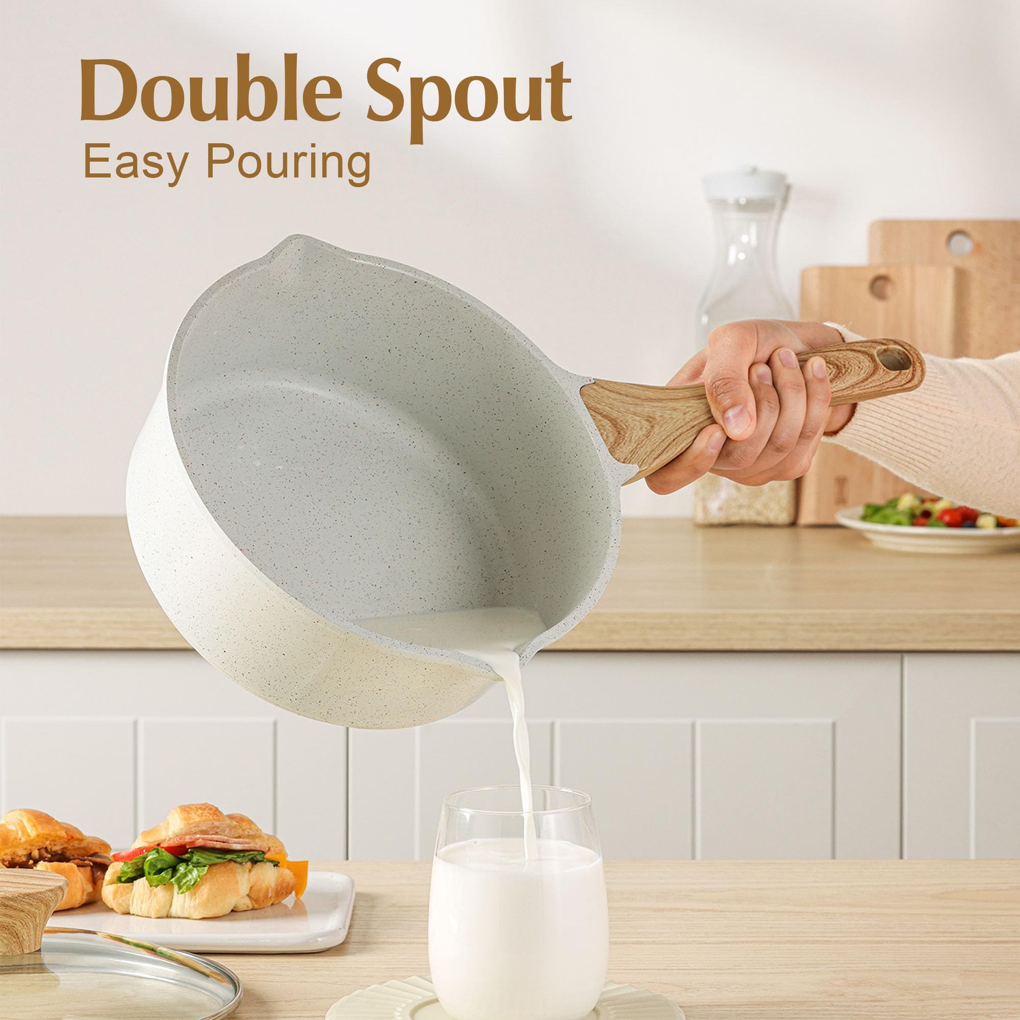 SENSARTE tempered glass lid closeup for monitoring cooking without splatter