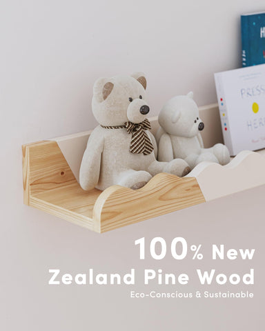 Seocry shelf holding books and toys for easy organization