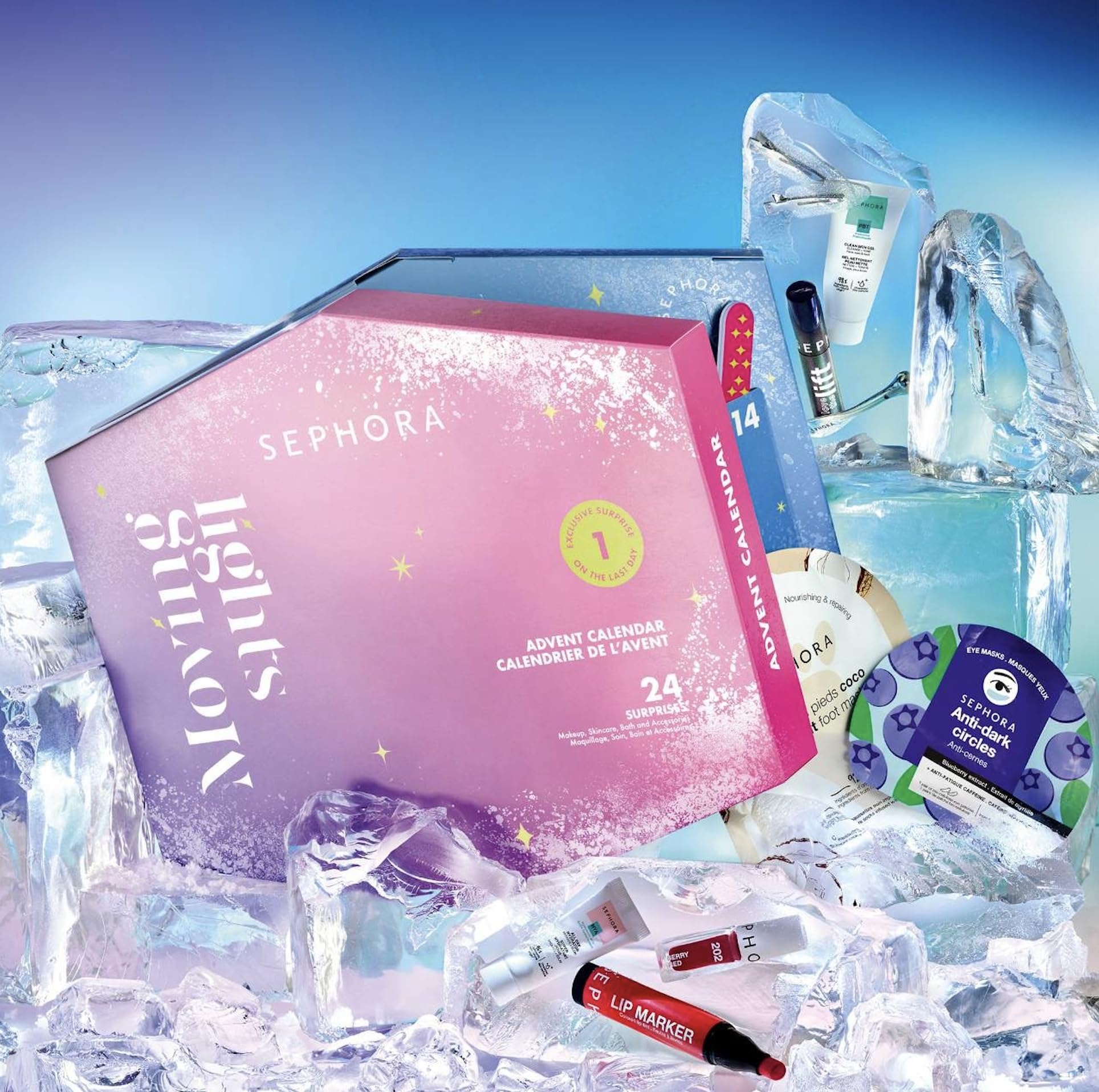 SEPHORA bath and body items grouped for relaxing pampering