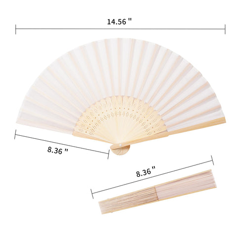Sepwedd fan held in hand to show scale and portable convenience