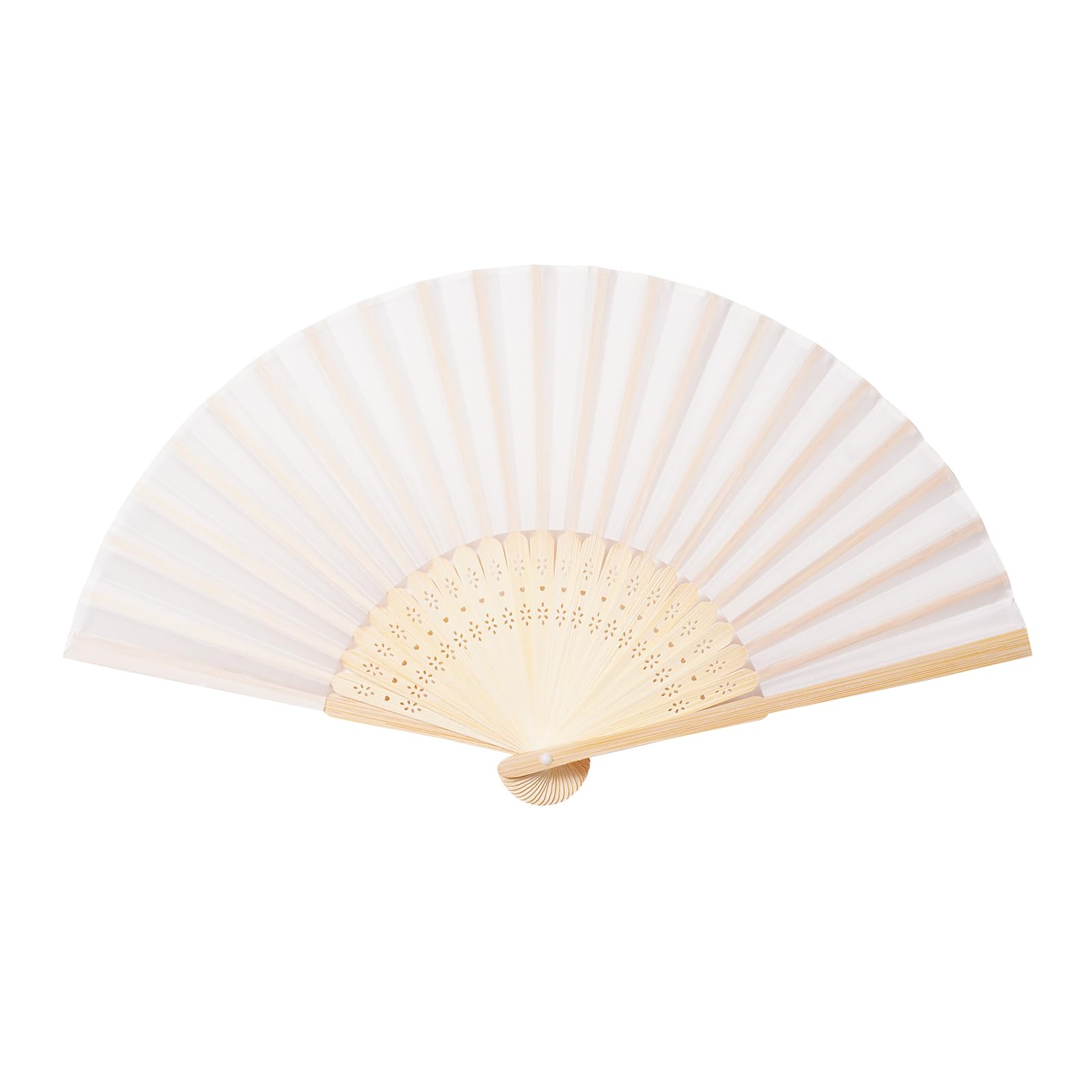 Multiple Sepwedd fans arranged on table as decorative event favors