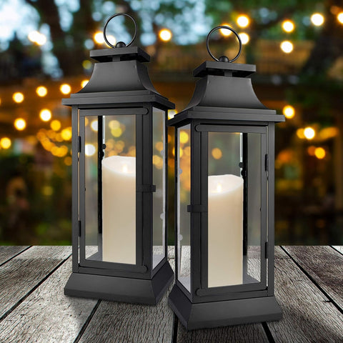 Serene Spaces Living lantern clear glass panel closeup highlighting transparency and light diffusion