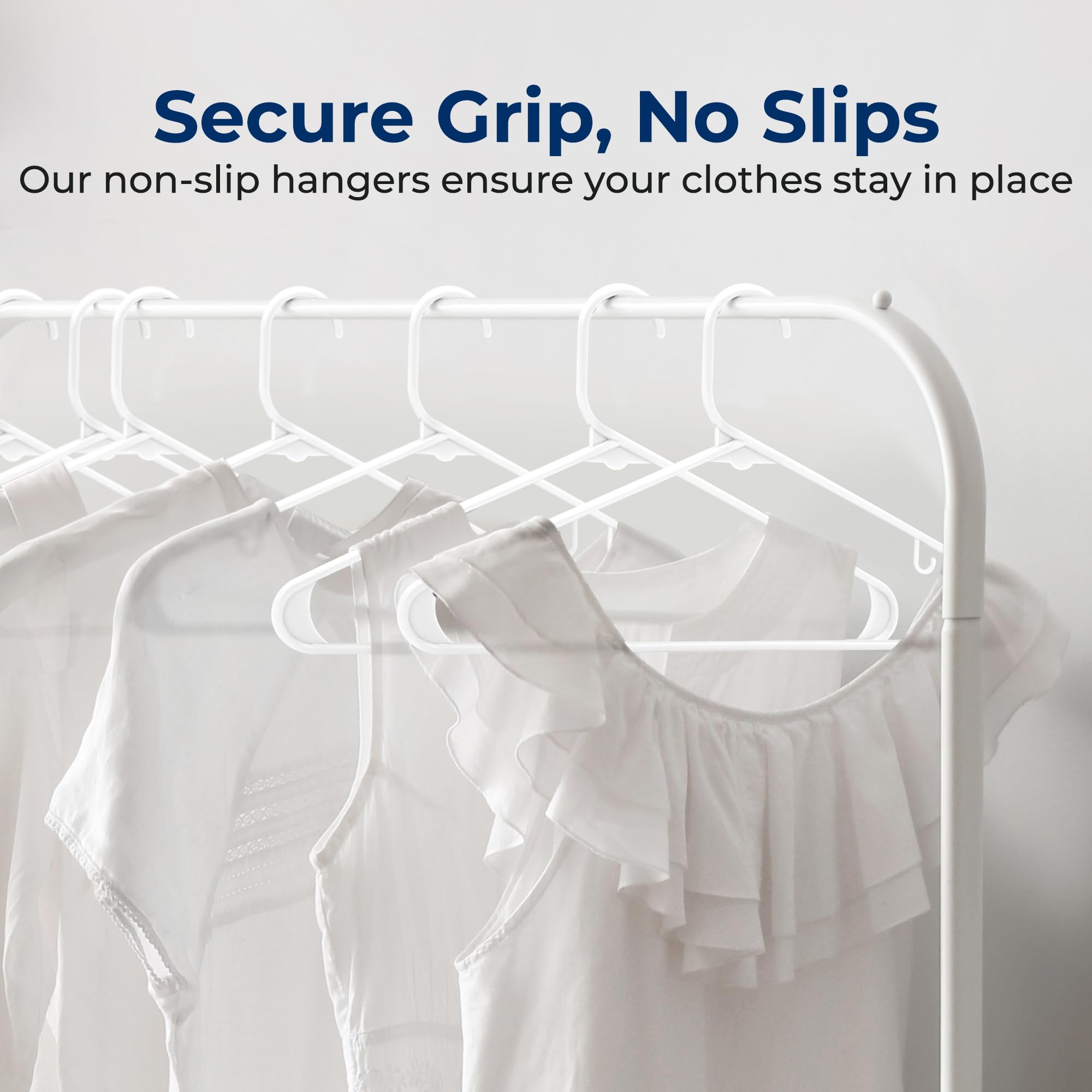 SereneLife side profile highlighting slim design to maximize closet space benefit