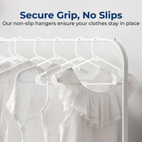 SereneLife side profile highlighting slim design to maximize closet space benefit
