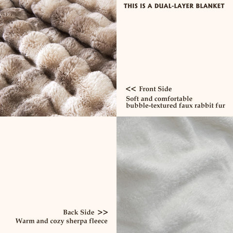Serenhom sherpa backing close-up showing fluffy warmth and cozy feel