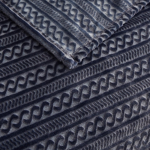 Serenhom folded blanket with label showing compact storage and care details