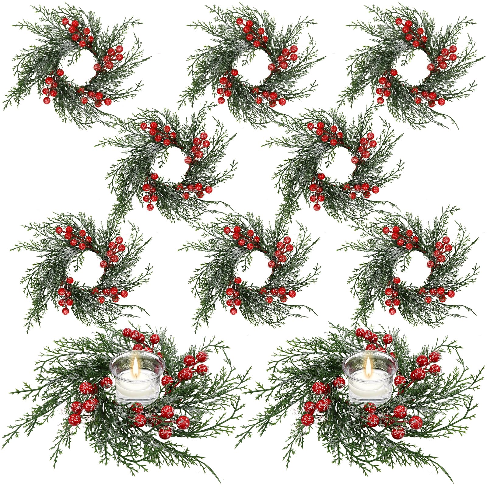 Serlvan front packaging showing ten candle rings and festive design benefits