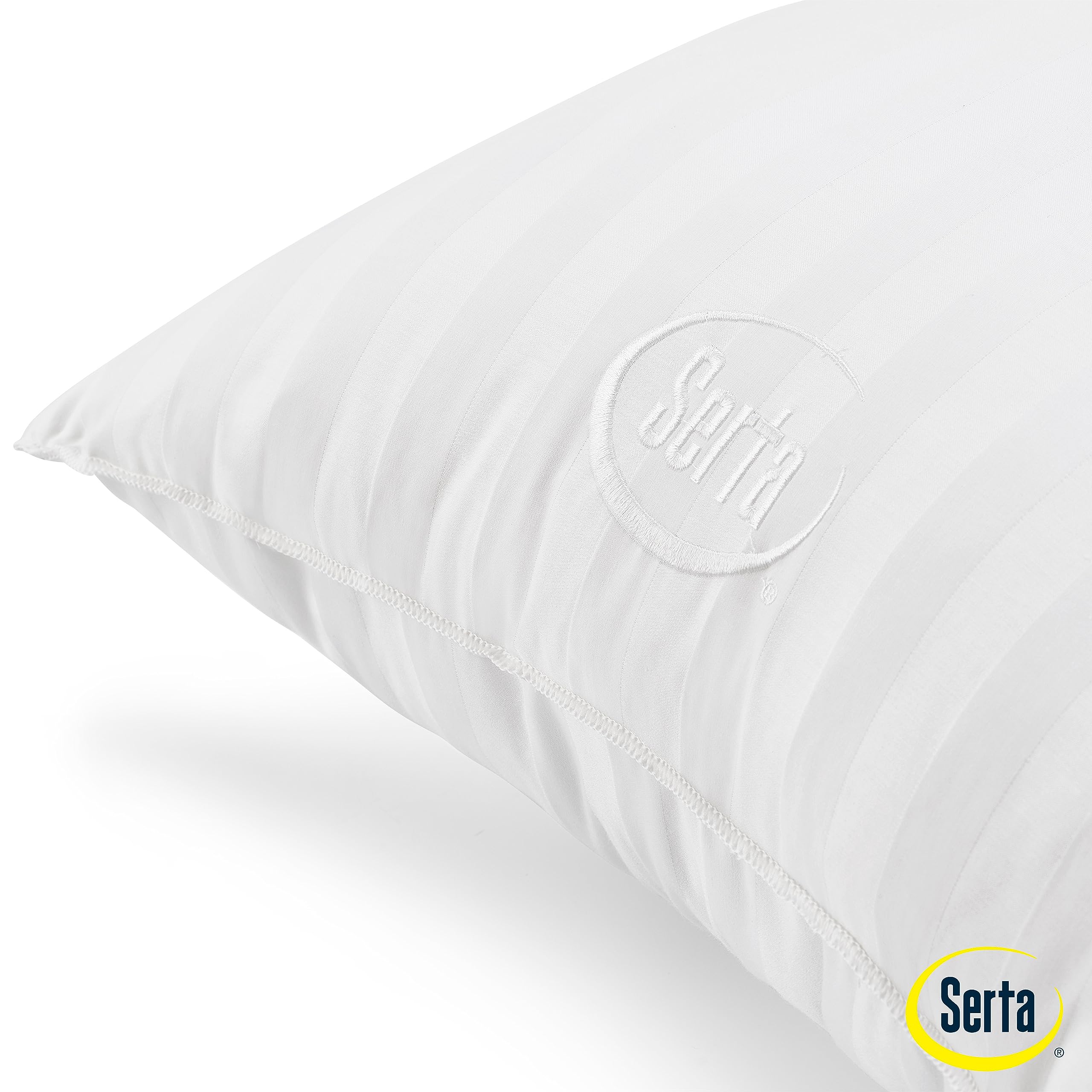 Serta woven allergen barrier close-up showing tight weave reduces dust exposure