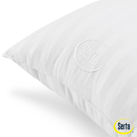 Serta woven allergen barrier close-up showing tight weave reduces dust exposure