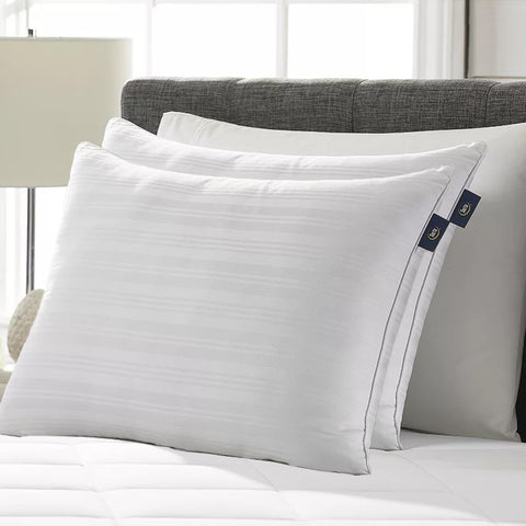 Serta cotton cover close-up showing soft weave and breathable feel