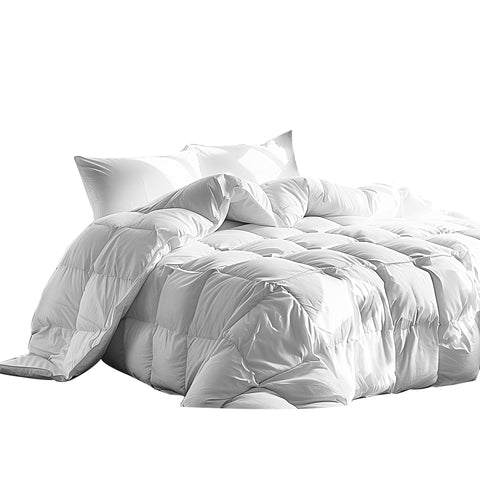 Serta comforter front view showing neat finish and hotel-style appeal